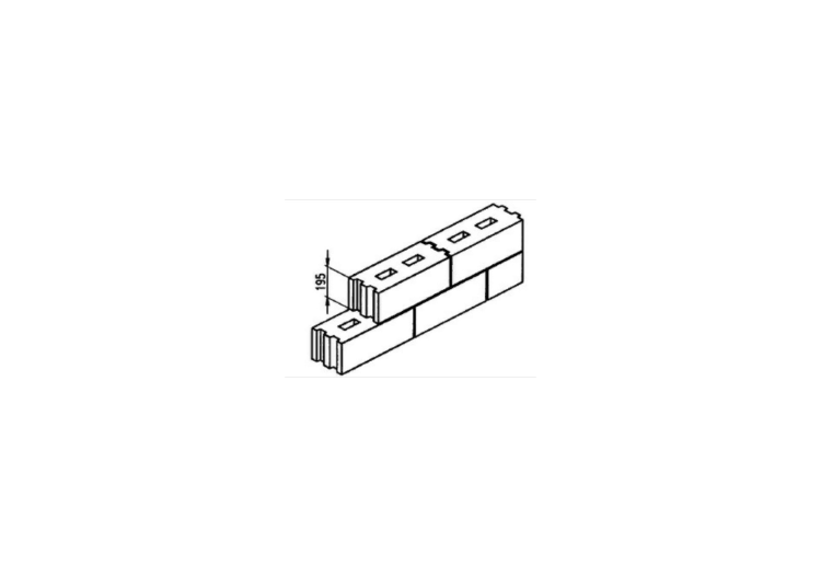 Solid light-weight concrete block (500*195*195) - MS 149 -... Solid light-weight concrete block (500*195*195) - MS 149 -...