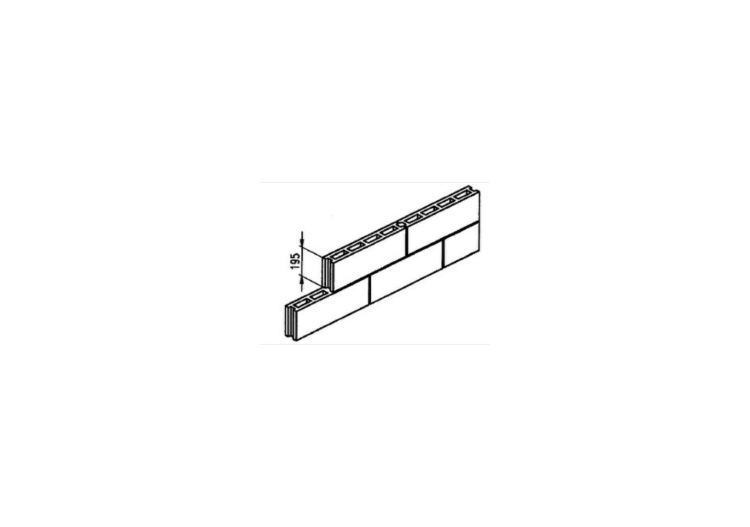 Betonhohlblockstein (490*75*195) - MS 102 - ACCA software Betonhohlblockstein (490*75*195) - MS 102 - ACCA software