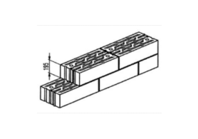 Light-weight cement block (495*245*195) - MS 195