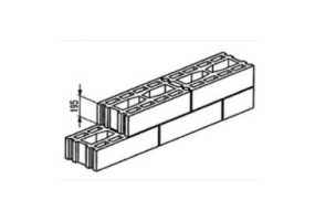 Bloco furado de concreto leve (490*295*195) - MS 230