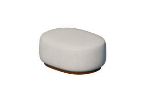 Divani 3D - Panca in tessuto - Kare - Pebble - 87701