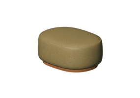 Divani 3D - Panca in tessuto - Kare - Pebble - 87702