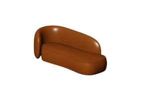 Divani 3D - Recamiere in pelle - Kare - Cubetto - 87793