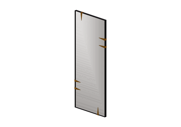 Accessoires 3D - Miroir en métal - Kare - Snip - 87607 -... Accessoires 3D - Miroir en métal - Kare - Snip - 87607 -...