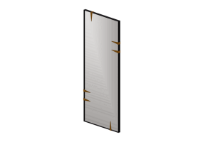 Accessori 3D - Specchio in metallo - Kare - Snip - 87607