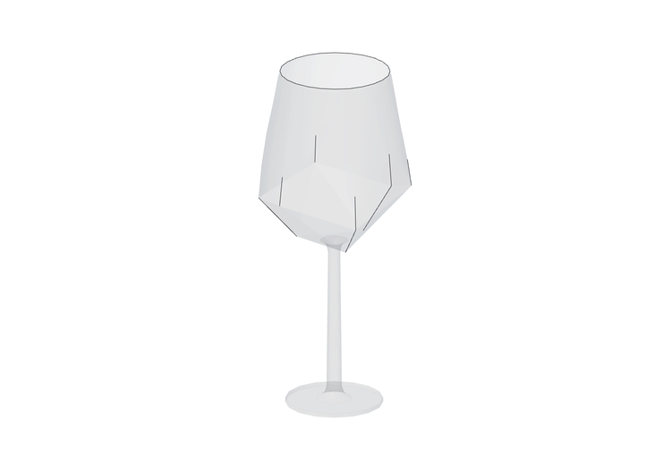 3D Geschirr und Besteck - Glasbecher - Kare - Diamond -... 3D Geschirr und Besteck - Glasbecher - Kare - Diamond -...