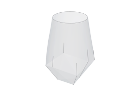 Vaisselle et couverts 3D - Verre en verre - Kare - Diamond - 52217