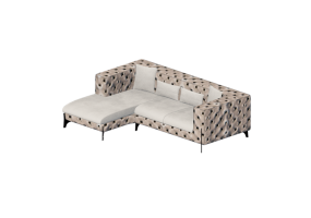 Divani 3D - Divano in tessuto - Kare - Bellissima - 87397