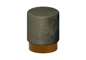 Divani 3D - Sgabello in tessuto - Kare - Cherry - 87136