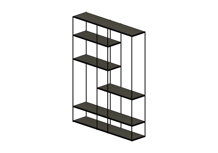 Librerías y Contenedores 3D - Librería de metal - Kare -... Librerías y Contenedores 3D - Librería de metal - Kare -...