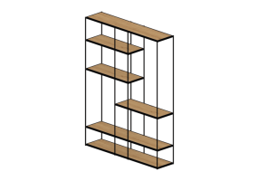Librerie 3D - Libreria in legno - Kare - Oslo - 87820