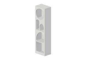 Librerie 3D - Libreria in legno laccato - Kare - Paco - 87741