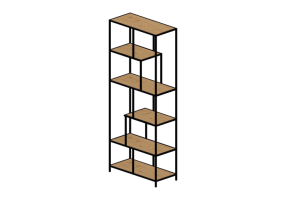 Librerie 3D - Libreria in legno - Kare - Loftie - 87825