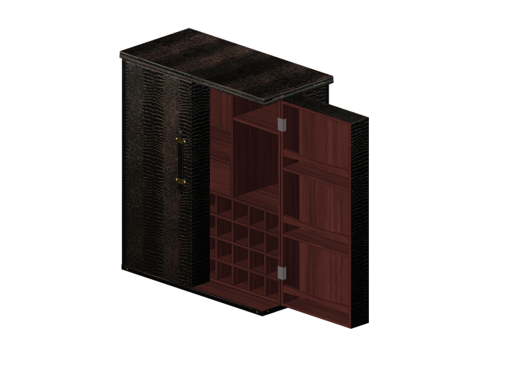 3D Möbel - Barschrank aus Holz - Kare - Globetrotter -... 3D Möbel - Barschrank aus Holz - Kare - Globetrotter -...