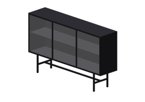 Mobili 3D - Credenza in metallo - Kare - San Diego - 87876