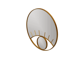 Accessori 3D - Specchio in metallo - Kare - Occhi - 87438