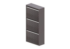 Accessoires 3D - &Eacute;tag&egrave;re &agrave; chaussures en m&eacute;tal - Kare - Caruso - 9273