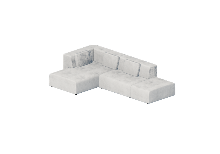 Chairs and Sofas 3D - Fabric sofa - Kare - Infinity - 87401... Chairs and Sofas 3D - Fabric sofa - Kare - Infinity - 87401...