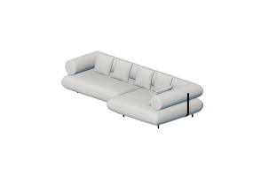 Divani 3D - Divano in tessuto - Kare - Splendido - 88024