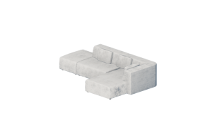Divani 3D - Divano in tessuto - Kare - Infinity - 87402