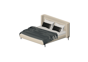 Letti 3D - Letto matrimoniale - Kare - Tivoli - 85643