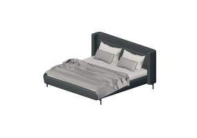 Letti 3D - Letto matrimoniale - Kare - Tivoli - 86610
