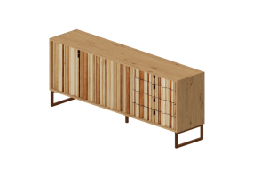 Mobili 3D - Credenza in legno - Kare - Concertina - 86773