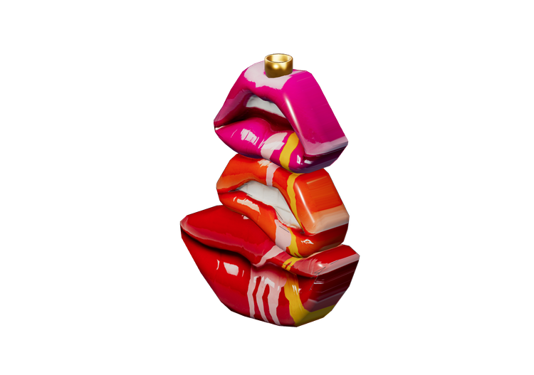 Accesorios 3D - Portavelas de cerámica - Kare - Lips -... Accesorios 3D - Portavelas de cerámica - Kare - Lips -...