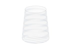 Stoviglie e posate 3D - Bicchiere in vetro - Kare - Riffle - 53284