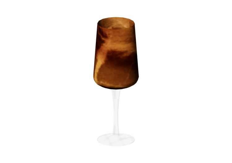Louças e talheres 3D - Copo de vidro - Kare - Caramel -... Louças e talheres 3D - Copo de vidro - Kare - Caramel -...