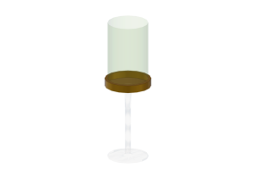 Stoviglie e posate 3D - Bicchiere in vetro - Kare - Innocent - 60021