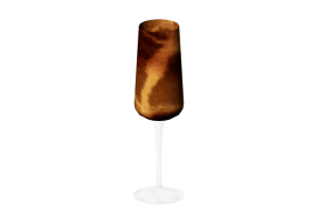 Stoviglie e posate 3D - Bicchiere in vetro - Kare - Caramel - 56141