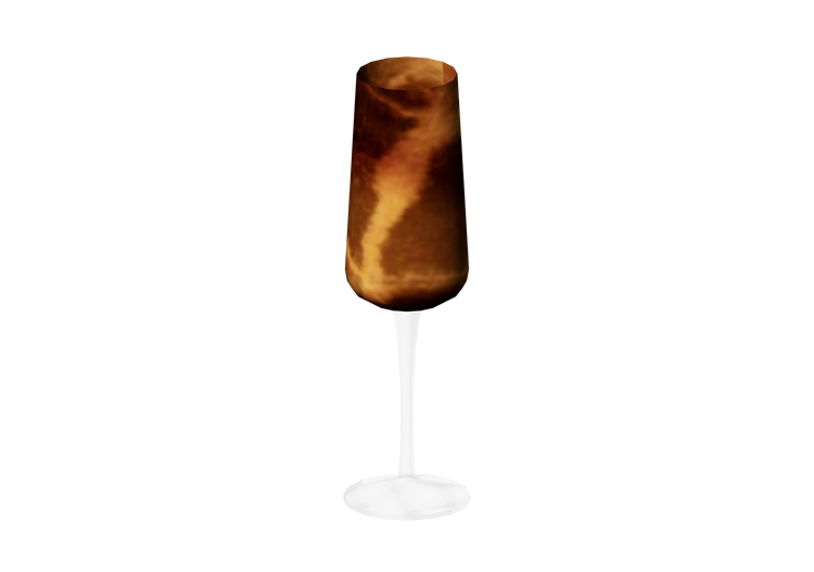 Stoviglie e posate 3D - Bicchiere in vetro - Kare - Caramel... Stoviglie e posate 3D - Bicchiere in vetro - Kare - Caramel...