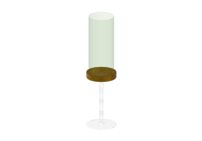 Stoviglie e posate 3D - Bicchiere in vetro - Kare - Innocent - 60019