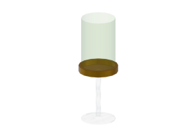 Stoviglie e posate 3D - Bicchiere in vetro - Kare - Innocent - 60023
