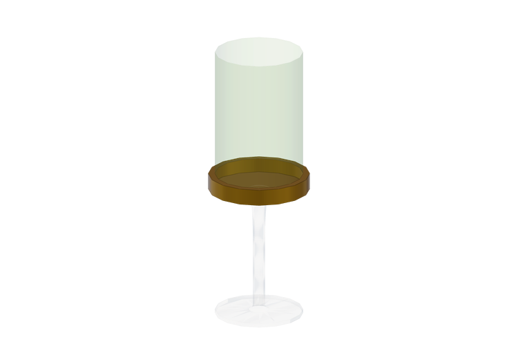 Stoviglie e posate 3D - Bicchiere in vetro - Kare -... Stoviglie e posate 3D - Bicchiere in vetro - Kare -...