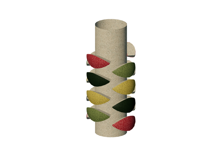 Vasos e Cerâmicas 3D - Vaso de cerâmica - Kare - Folhas -... Vasos e Cerâmicas 3D - Vaso de cerâmica - Kare - Folhas -...