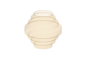 Vasi e Ceramiche 3D - Vaso in vetro - Kare - Earthy - 56207