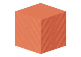 Wicker texture - Orange salmon