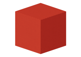 Texture osier - Rouge coral