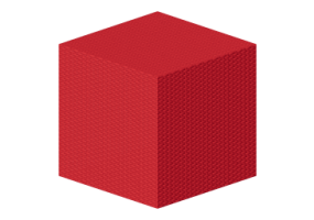 Textura mimbre - Rojo oriental