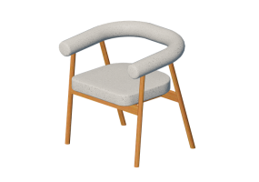 3D Chairs - 面料椅子 - Kare - Elio - 70271