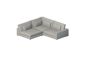 Divani 3D - Divano in tessuto - Kare - Imola - 88027