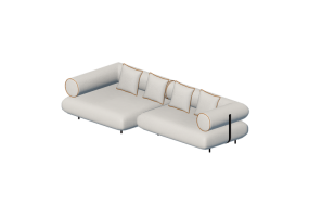 Divani 3D - Divano in tessuto - Kare - Splendido - 88025