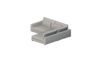 Divani 3D - Divano in tessuto - Kare - Imola - 88026