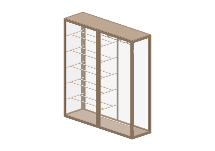 Librerie 3D - Scaffale per vino in metallo - Kare - Lisboa... Librerie 3D - Scaffale per vino in metallo - Kare - Lisboa...