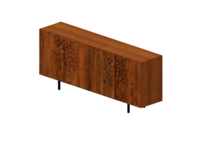 Meubles 3D - Cr&eacute;dence en bois - Kare - Flower Bouquet - 70082