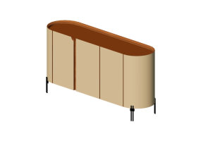 3D M&ouml;bel - Holzsideboard - Kare - Tango - 70159