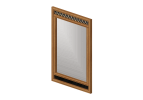 3D Accessories - Wooden mirror - Kare - Gino - 70472
