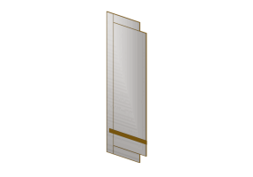 Accesorios 3D - Espejo de metal - Kare - Gideon - 70543